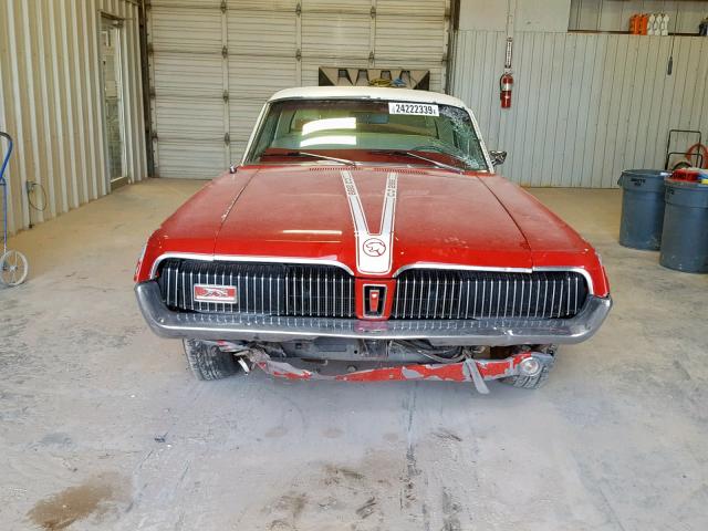 7F91C637530 - 1967 MERCURY COUGAR RED photo 9