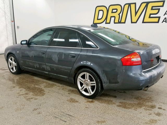 WAULD64B74N010613 - 2004 AUDI A6 2.7T QU GRAY photo 3