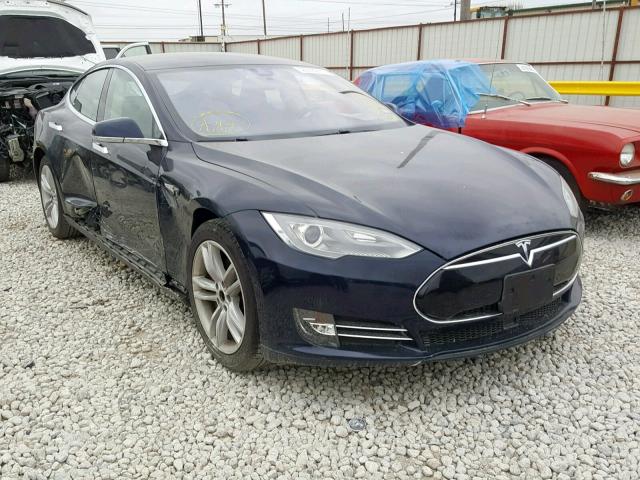 5YJSA1H16EFP50486 - 2014 TESLA MODEL S BLUE photo 1