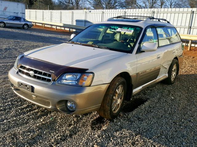 4S3BH806317677282 - 2001 SUBARU LEGACY OUT WHITE photo 2