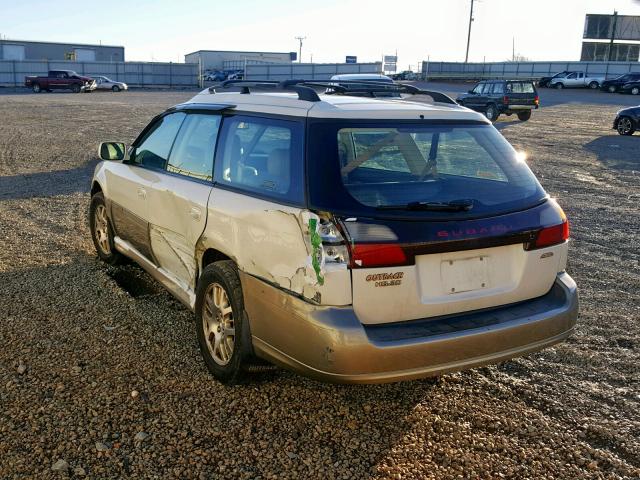 4S3BH806317677282 - 2001 SUBARU LEGACY OUT WHITE photo 3