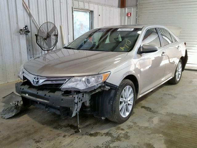 4T4BF1FK5DR322073 - 2013 TOYOTA CAMRY L GOLD photo 2