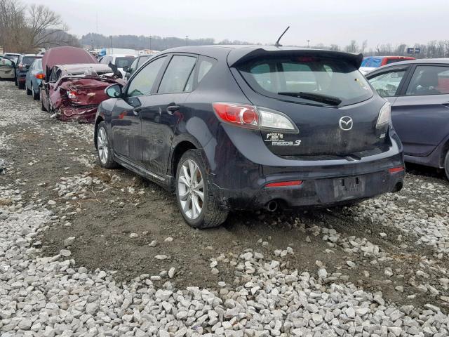 JM1BL1H55A1109569 - 2010 MAZDA 3 S BLACK photo 3