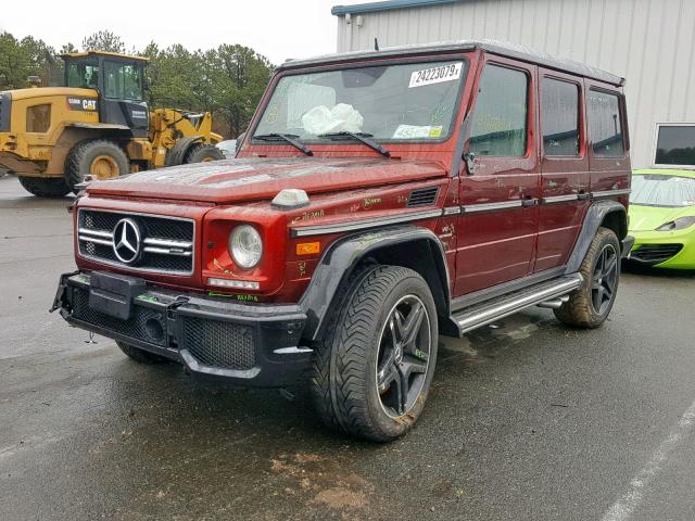 WDCYC7DF4FX241751 - 2015 MERCEDES-BENZ G 63 AMG ORANGE photo 2