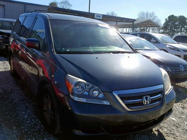 5FNRL38676B437206 - 2006 HONDA ODYSSEY EX GRAY photo 1