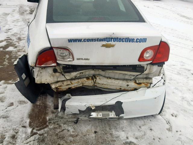 1G1ZC5E09CF380521 - 2012 CHEVROLET MALIBU 1LT 白色 照片 9