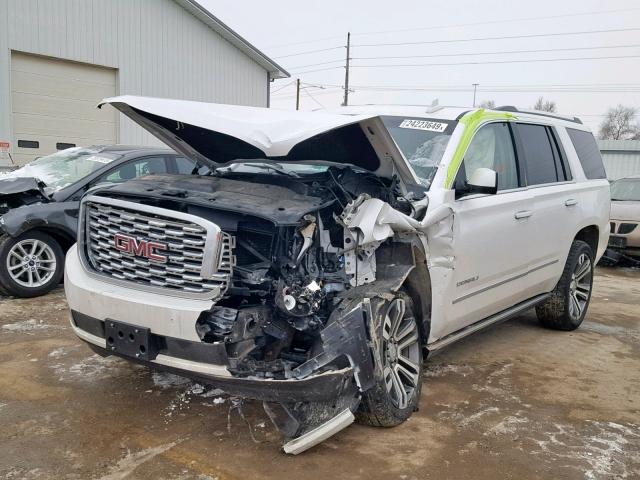 1GKS2CKJ3JR310543 - 2018 GMC YUKON DENA WHITE photo 2