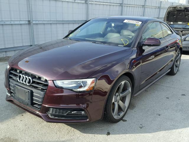 WAU4FAFR6FA050879 - 2015 AUDI A5 PRESTIG PURPLE photo 2