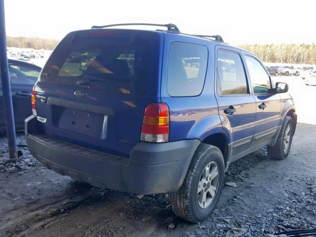 1FMYU93145DA06623 - 2005 FORD ESCAPE XLT BLUE photo 4