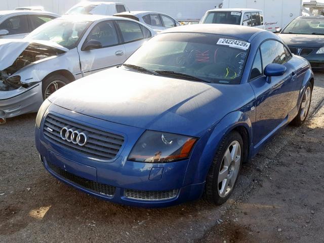 TRUWT28N121004932 - 2002 AUDI TT QUATTRO BLUE photo 2