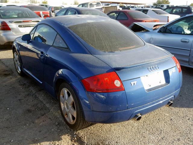 TRUWT28N121004932 - 2002 AUDI TT QUATTRO BLUE photo 3