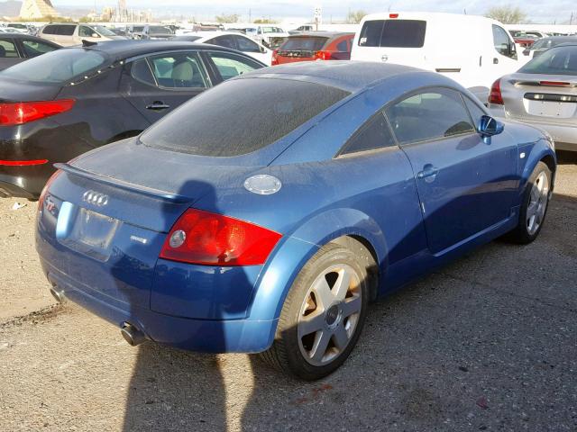 TRUWT28N121004932 - 2002 AUDI TT QUATTRO BLUE photo 4