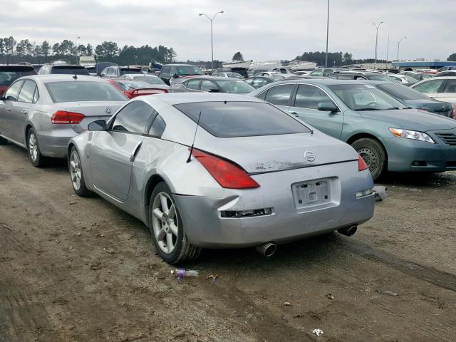 JN1AZ34D85M604200 - 2005 NISSAN 350Z COUPE SILVER photo 3