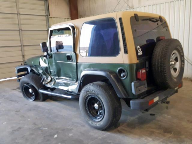 1J4FY29P3VP500726 - 1997 JEEP WRANGLER / GREEN photo 3