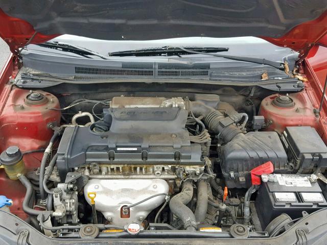 KNAFE121385536105 - 2008 KIA SPECTRA EX RED photo 7