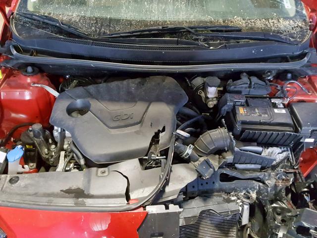 KMHCT4AE1HU342840 - 2017 HYUNDAI ACCENT SE RED photo 7