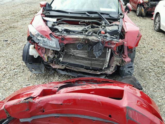 1HGCS12829A007668 - 2009 HONDA ACCORD EXL RED photo 9