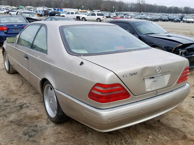 WDBGA70GXXA426525 - 1999 MERCEDES-BENZ CL 500 TAN photo 3