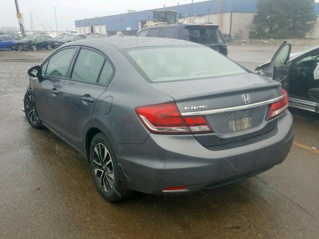 19XFB2F94DE084598 - 2013 HONDA CIVIC EXL GRAY photo 3