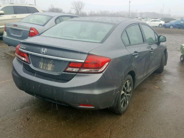 19XFB2F94DE084598 - 2013 HONDA CIVIC EXL GRAY photo 4