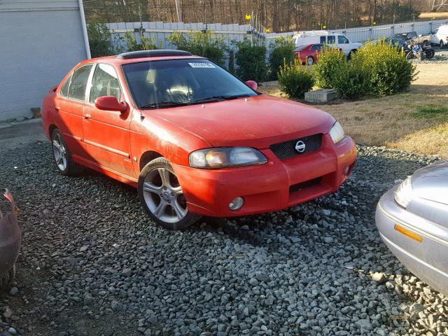 3N1AB51DX3L721644 - 2003 NISSAN SENTRA SE- RED photo 1