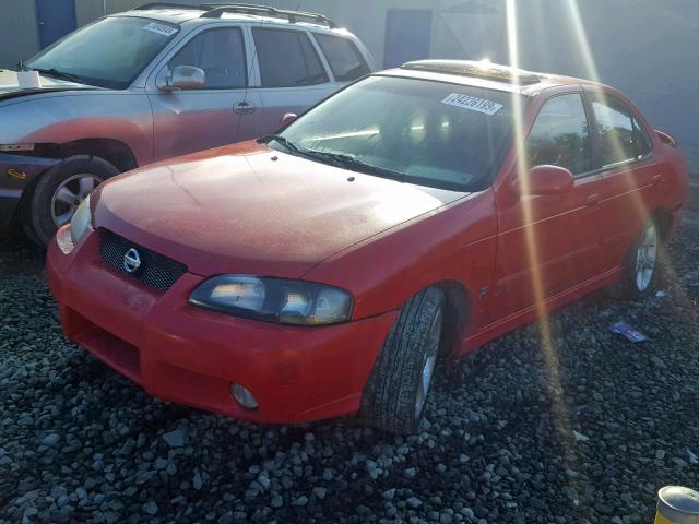 3N1AB51DX3L721644 - 2003 NISSAN SENTRA SE- RED photo 2