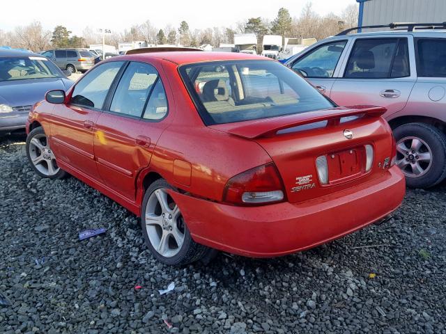 3N1AB51DX3L721644 - 2003 NISSAN SENTRA SE- RED photo 3