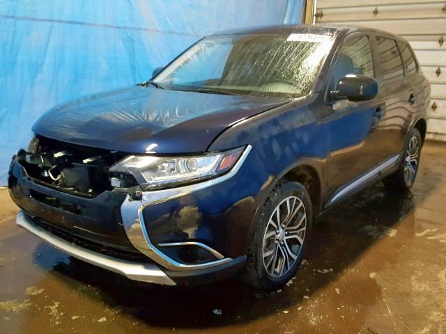 JA4AZ3A36JJ005214 - 2018 MITSUBISHI OUTLANDER BLUE photo 2