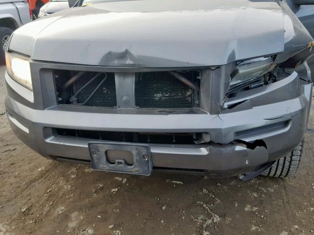 2HJYK164X7H519295 - 2007 HONDA RIDGELINE GRAY photo 7