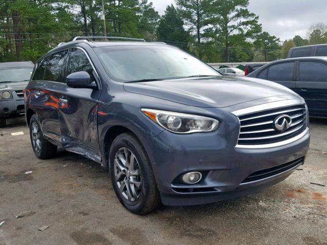 5N1AL0MNXDC325742 - 2013 INFINITI JX35 BASE BLUE photo 1