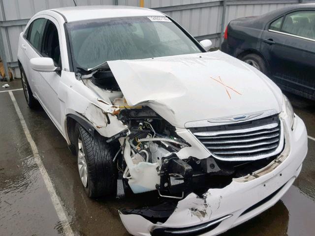 1C3CCBAB9DN646716 - 2013 CHRYSLER 200 LX WHITE photo 1