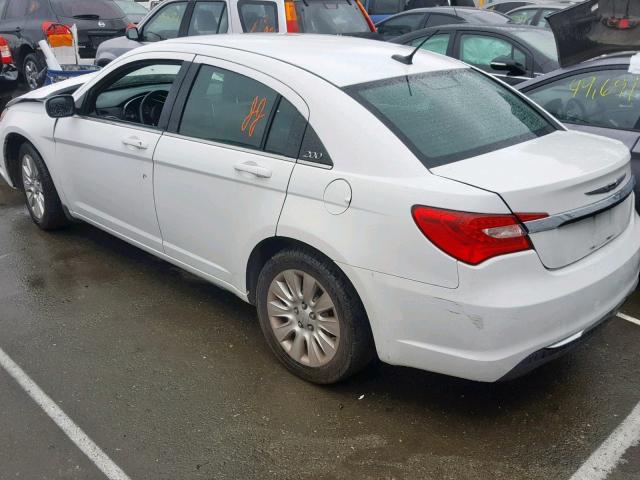 1C3CCBAB9DN646716 - 2013 CHRYSLER 200 LX WHITE photo 3