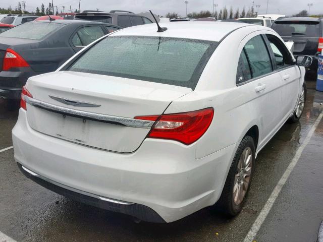 1C3CCBAB9DN646716 - 2013 CHRYSLER 200 LX WHITE photo 4