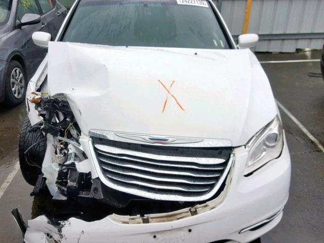 1C3CCBAB9DN646716 - 2013 CHRYSLER 200 LX WHITE photo 7