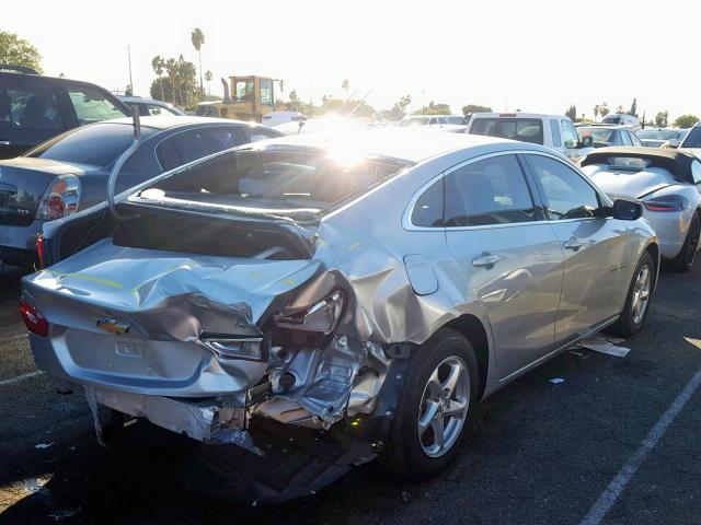 1G1ZB5ST2GF183374 - 2016 CHEVROLET MALIBU LS SILVER photo 4