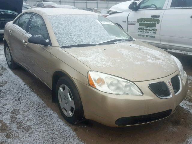 1G2ZF55B664157163 - 2006 PONTIAC G6 SE TAN photo 1