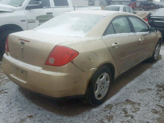 1G2ZF55B664157163 - 2006 PONTIAC G6 SE TAN photo 4