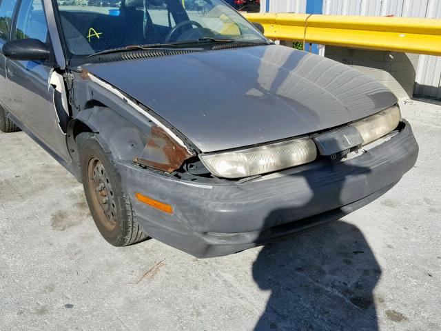 1G8ZH5285VZ391174 - 1997 SATURN SL1 GRAY photo 9