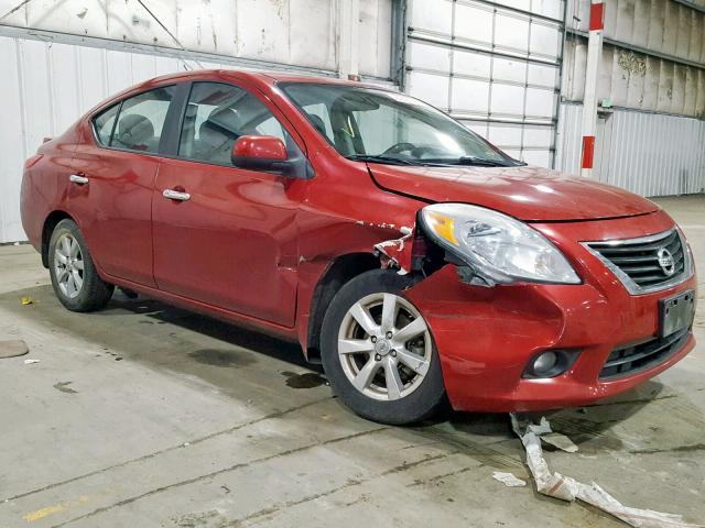 3N1CN7AP9DL894157 - 2013 NISSAN VERSA S BURGUNDY photo 1