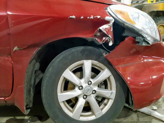 3N1CN7AP9DL894157 - 2013 NISSAN VERSA S BURGUNDY photo 9