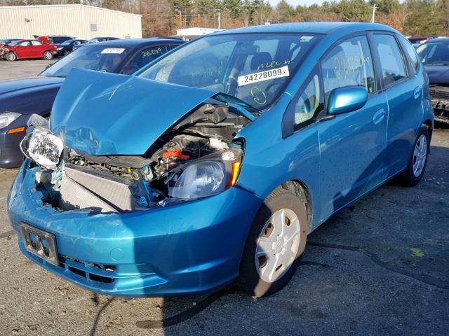 JHMGE8H34CC003241 - 2012 HONDA FIT BLUE photo 2