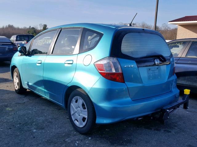 JHMGE8H34CC003241 - 2012 HONDA FIT BLUE photo 3