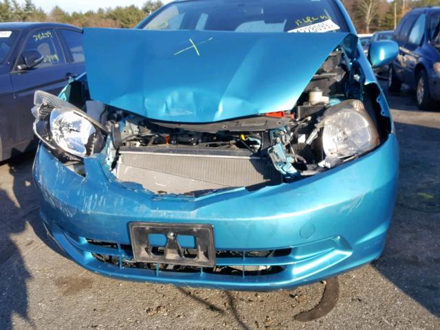 JHMGE8H34CC003241 - 2012 HONDA FIT BLUE photo 9