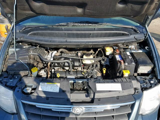 2A4GP54L97R184943 - 2007 CHRYSLER TOWN & COU BLUE photo 7