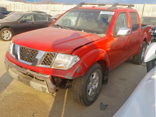 1N6AD07WX7C431809 - 2007 NISSAN FRONTIER C RED photo 2