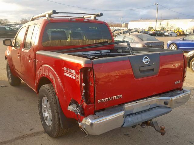 1N6AD07WX7C431809 - 2007 NISSAN FRONTIER C RED photo 3