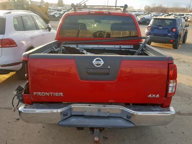 1N6AD07WX7C431809 - 2007 NISSAN FRONTIER C RED photo 9