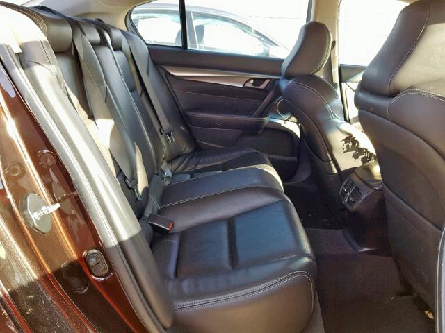 19UUA965X9A005639 - 2009 ACURA TL BURGUNDY photo 6