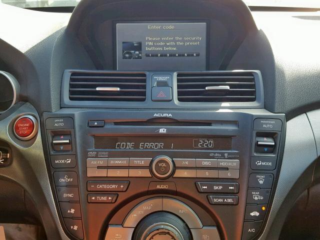 19UUA965X9A005639 - 2009 ACURA TL BURGUNDY photo 9