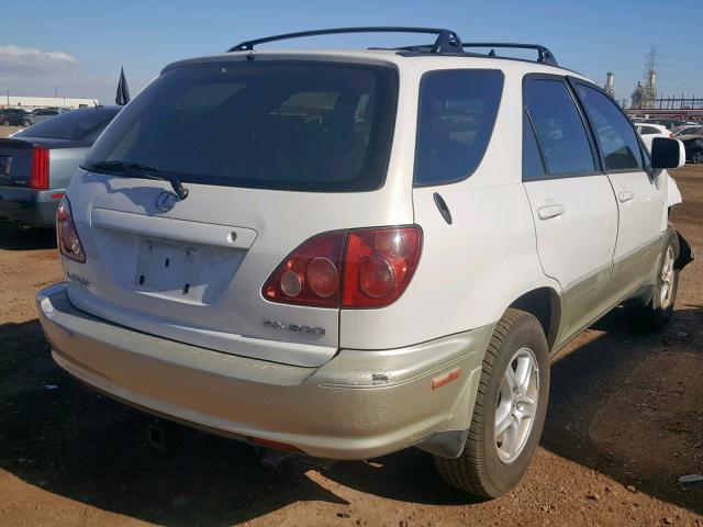 JT6GF10U1X0003951 - 1999 LEXUS RX 300 WHITE photo 4